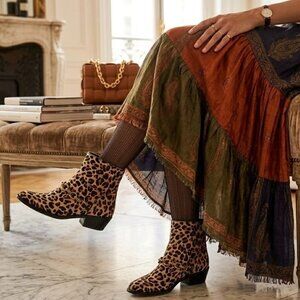Coach Allen Bootie With Leopard Print